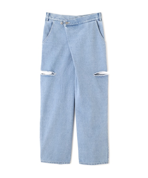 ＜EDIT COLOGNE＞サイドスリットデニムパンツ