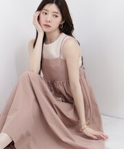 カットドッキングキャミワンピース