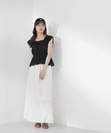 ＜a／mie＞ドライワッシャースカート
