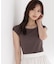 ＜a／mie＞カップ付きフレンチスリーブTシャツ