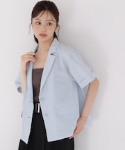 ＜a／mie＞ハーフスリーブジャケット