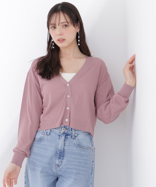 ＜追加生産＞＜UVカット＞シアーカーディガン