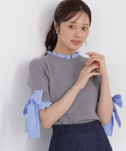 リボンドッキングニット