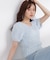 ラメフェザーニット