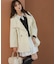 ＜a／mie＞ビッグカラーハーフコート 26AW