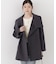 ＜a／mie＞ビッグカラーハーフコート 26AW