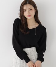 Vネック総針ニット 26AW