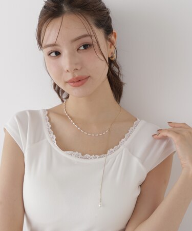 パールミックスネックレス