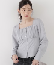 フロントギャザーブラウス