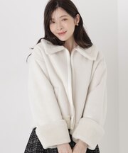 フェイクムートンショートブルゾン