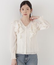 ラッフルフリルブラウス