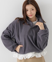 <a/mie>フリースプルオーバー