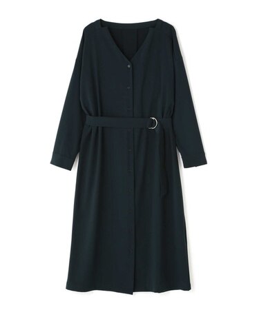 ルミネ限定　ピーチドレープＶネックワンピース