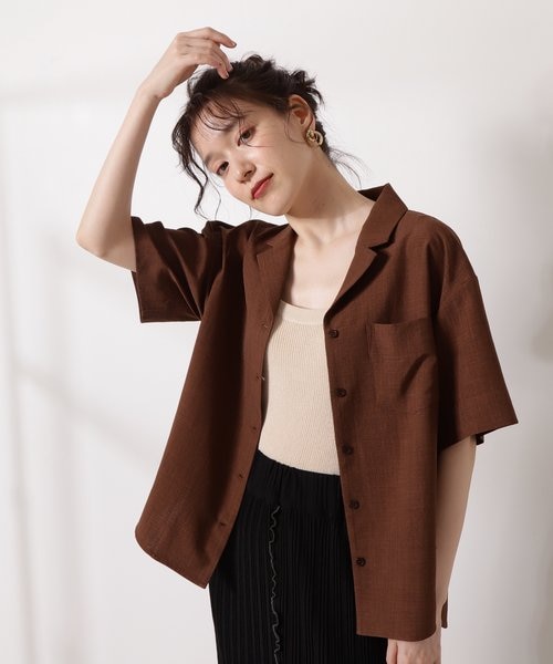 開襟ボックスシャツ｜エヌドット ナチュラルビューティーベーシックの