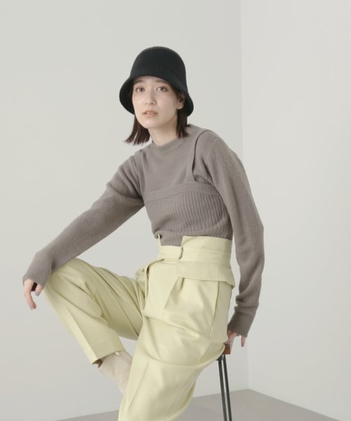 レイヤード風ニット