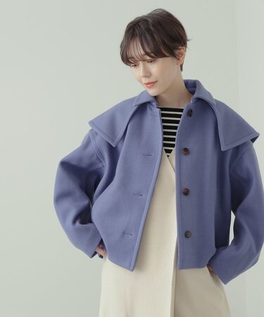 ウィングケープステンショートコート