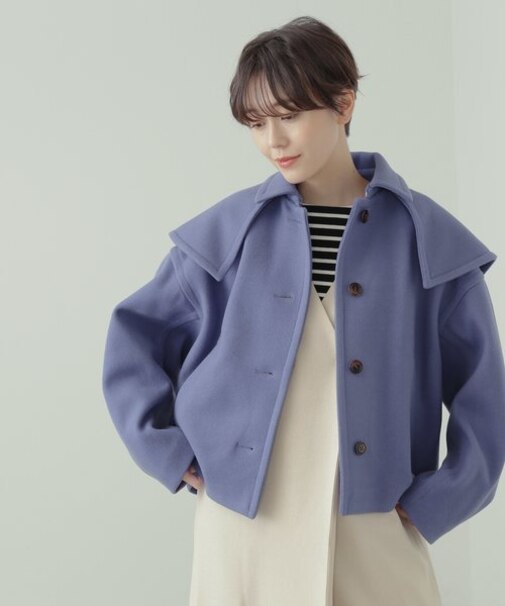 ウィングケープステンショートコート