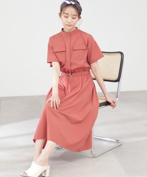 ウエストマークポケットワンピース｜エヌドット ナチュラル