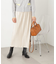 ベロアプリーツストレートスカート