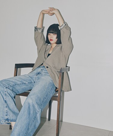 シングルブレストテーラードジャケット