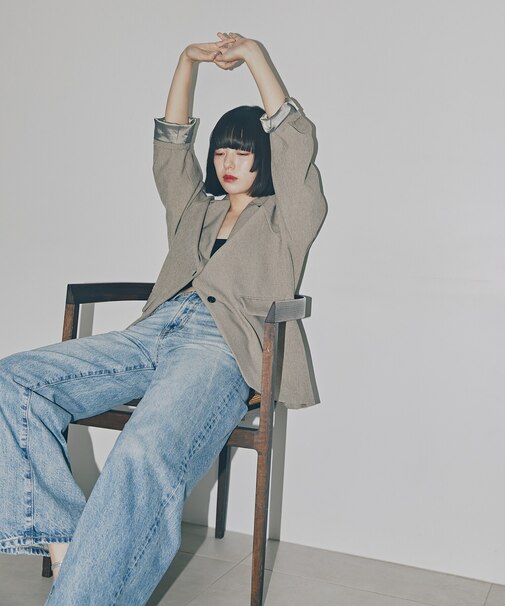 シングルブレストテーラードジャケット