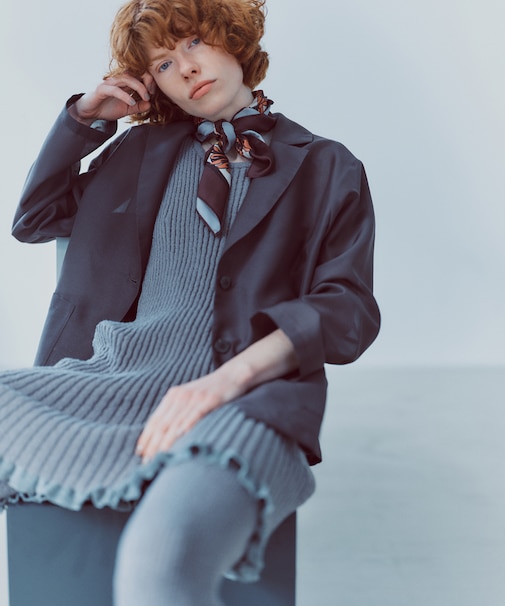 シアーテーラードジャケット