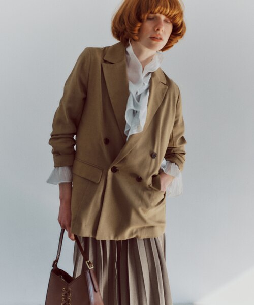 ブラウン テーラードジャケット Elura｜サキソニー風テーラードジャケット/576880 | Rakuten