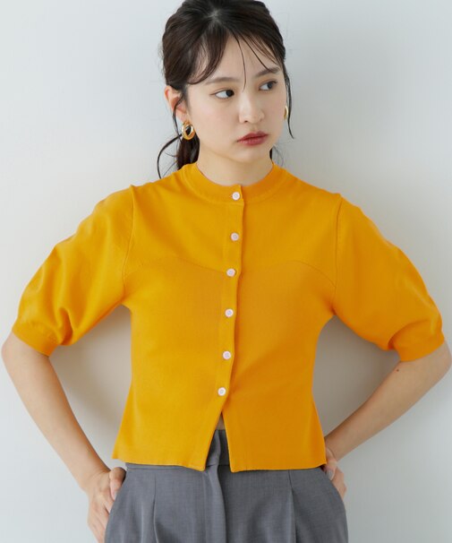 ビスチェ切替カーディガン