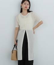 ロングシアーカーディガン