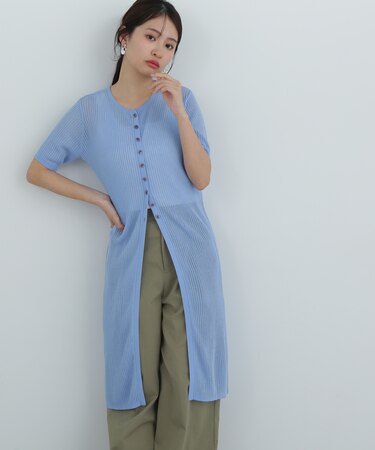 ロングシアーカーディガン