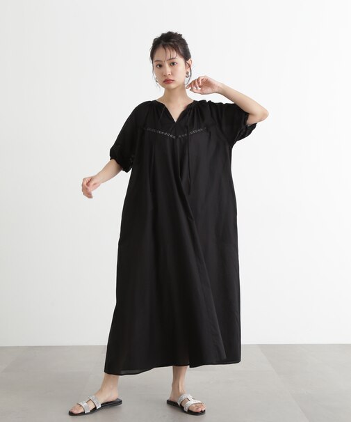 レースコットンワンピース
