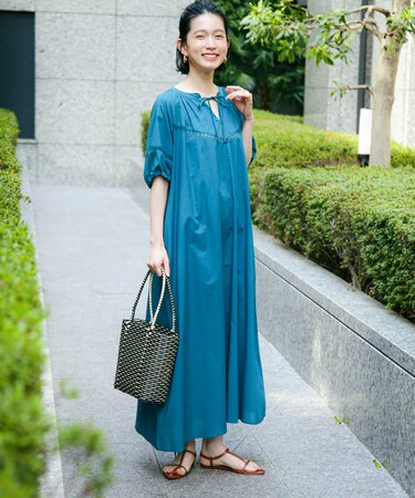 レースコットンワンピース