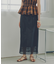 メッシュチェックナロースカート