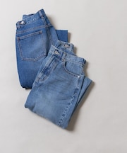 センタープレスフレアデニムパンツ