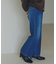 センタープレスフレアデニムパンツ