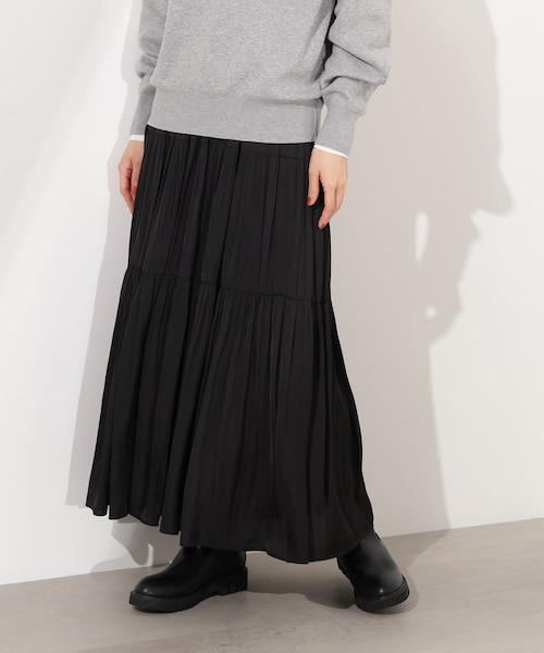GLOWNY ティアードロングスカート Glowny RODEO TIERED RUFFLE SKIRT