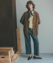 フェイクスウェードシングルブレストジャケット