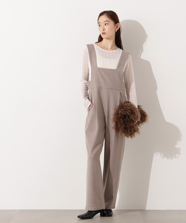 ワイドストラップサロペット
