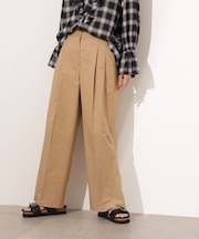 ツータックツイルパンツ