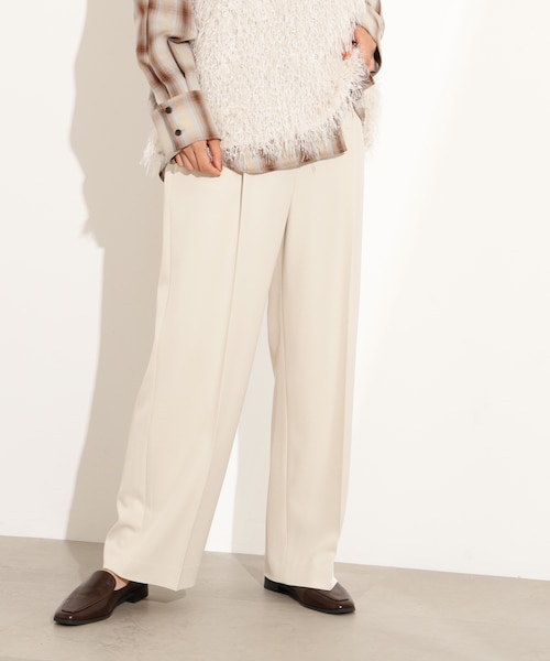 【極美品】UNIVERSAL PRODUCTS トラウザーパンツ ECRU カートトラウザーズ｜オーガニックコットンツイル (BEIGE