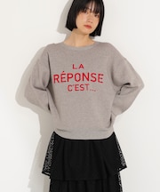 フレンチロゴジャガードニット