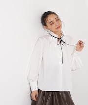 ベロアリボンスキッパーブラウス