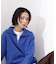 開襟ボクシーニット
