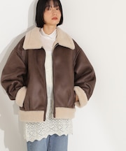フェイクムートンボアブルゾン