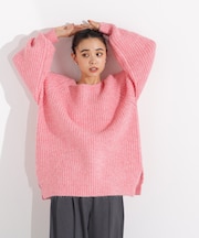 バックシャンボクシーニット