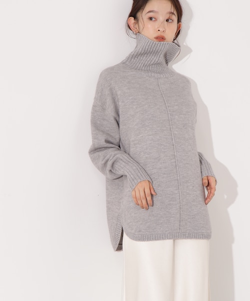 タートルネックオーバーニット｜エヌドット ナチュラル