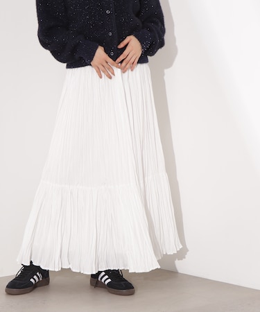 ティアードプリーツスカート