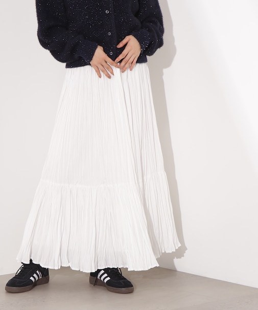 ティアードプリーツスカート