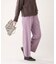 ウール混ツイルセンタープレスパンツ