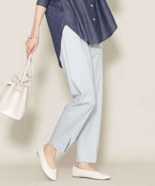 ニューワンダー フロントスリットイージーパンツ (セットアップ可) 